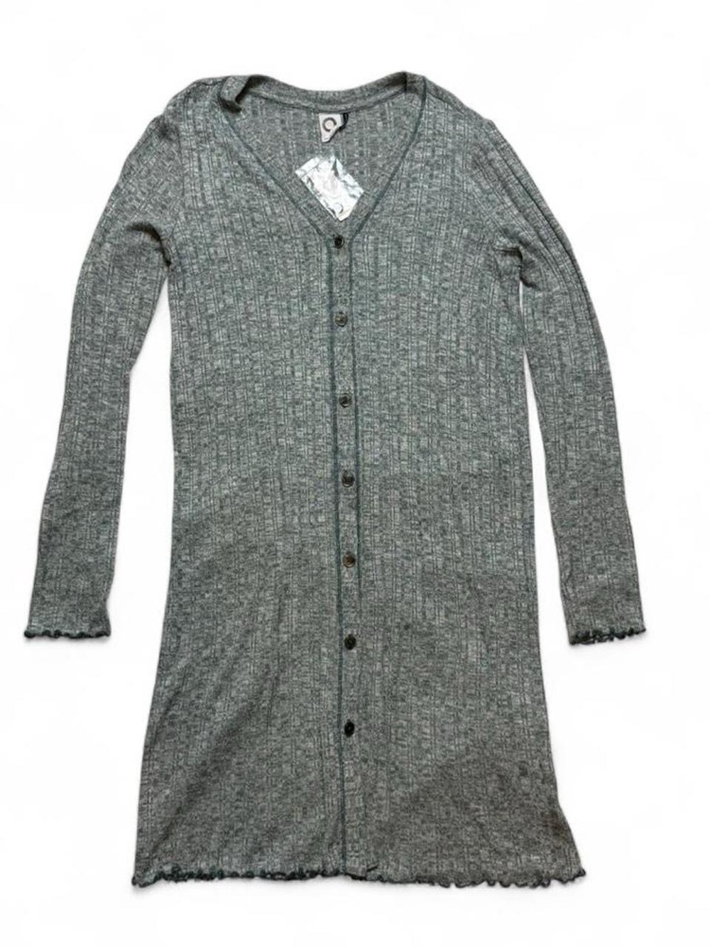 Anthropologie Akemi + Kin Button Front Midi Cardigan Dress Blue Size M NWT
